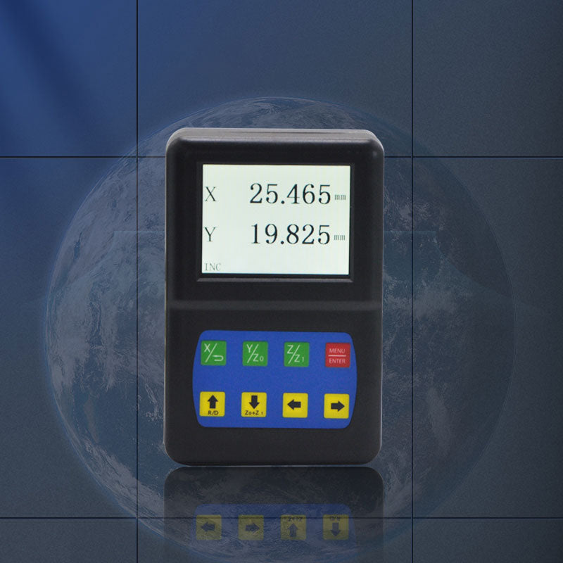 Ditron Black D50-2V Industrial 5W 2-Axis Digital Readout with 3.5-inch Color LCD Support PLD/PCD Functions for Linear Scales
