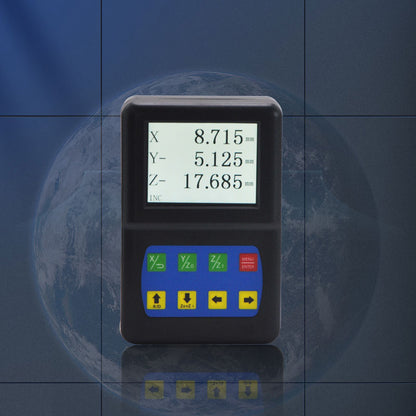 Ditron Black D50-3V Industrial 5W 3-Axis Digital Readout with 3.5-inch Color LCD Support PLD/PCD Functions for Linear Scales