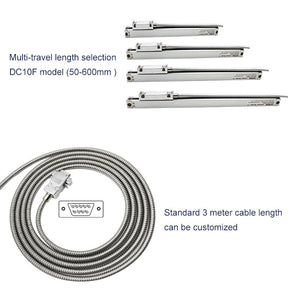 DC10F Slim Version 0.005mm 301mm-400mm Digital Optical Linear Scale Ruler High Precision Linear Encoder for Milling Machines
