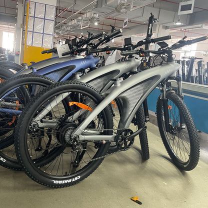 Tebike Q5 48V 13AH 650W 27.5-Inch Electric Bike E-bike (Premium Gray) with 9-speed Transmission System