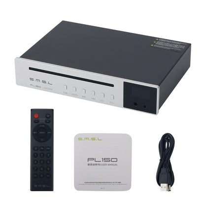 SMSL Silvery PL150 HiFi Professional Stereo Lossless CD Player Built-in CS43198 Decoding Chip 4.4mm+3.5mm Headphone Amplifier