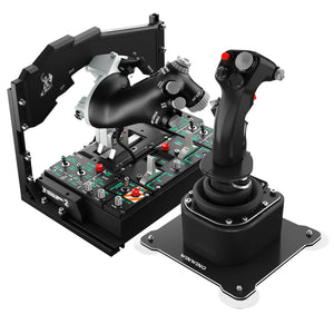 WINWING Orion2 Flight Game Simulator ViperAce EX Metal Throttle with ViperAce Metal Joystick Base and Grip (None Shaker Kit)