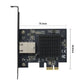 PCIEx1 to Single Port RJ45 10G Gigabit Ethernet Adapter High Speed Network Card 1G/2.5G/5G/10Gbps