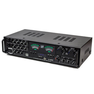 AV-6080BT 220V Professional 5.1 Channel Bluetooth6.0 Power Amplifier 1200W with Independent Ultra-heavy Subwoofer