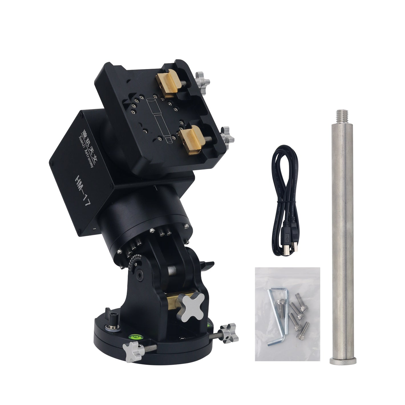 Teseek Black SA-17 Harmonic Equatorial Mount 400:1 Reduction Driving with Wide Dovetail Support for ZWO Box/NINA/Onstep