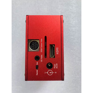 Red Mister FPGA Retro Game Console Built-in 64GB TF Card with Aluminum Alloy Shell (for Sega Saturn Video Port)