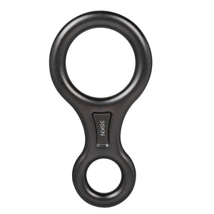 Peakseek Grey Professional Outdoor Rock Climbing Lightweight 8-Shape Descender Ring 35KN Abseiling Device