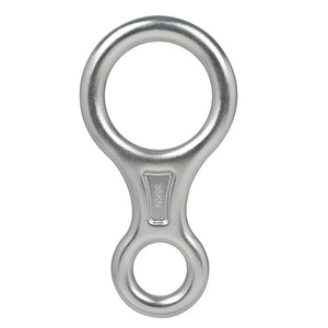 Peakseek Silvery Professional Outdoor Rock Climbing Lightweight 8-Shape Descender Ring 35KN Abseiling Device
