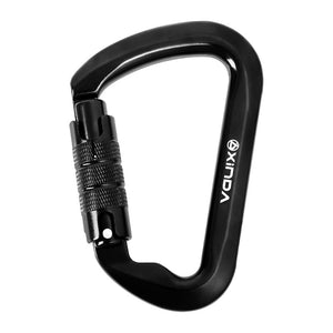 Peakseek Black Automatic Carabiner 30KN Outdoor Rock Climbing Carabiner Aluminum Alloy Safety Buckle Hook