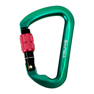 Peakseek Green Screwgate Carabiner 30KN Outdoor Rock Climbing Carabiner Aluminum Alloy Safety Buckle Hook