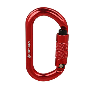 Peakseek Red Lightweight O-Type Automatic Carabiner 25KN Outdoor Rock Climbing Safety Buckle Hook