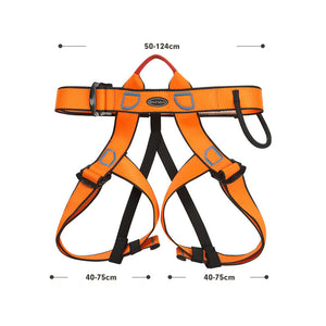 Peakseek Orange Outdoor Rock Climbing Safety Harness Lightweight Half-body Safety Belt Protection Equipment