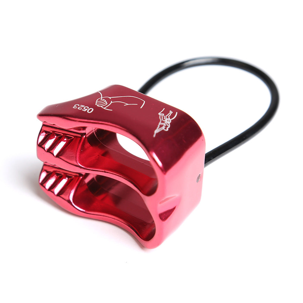 Peakseek Red Professional Rappel ATC Descender 25KN Lightweight Outdoor Rock Climbing Belay Device