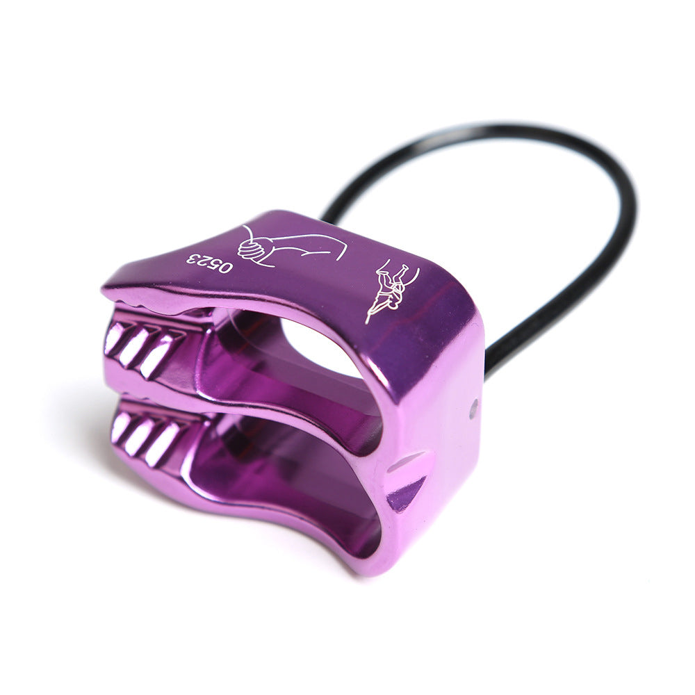 Peakseek Purple Professional Rappel ATC Descender 25KN Lightweight Outdoor Rock Climbing Belay Device