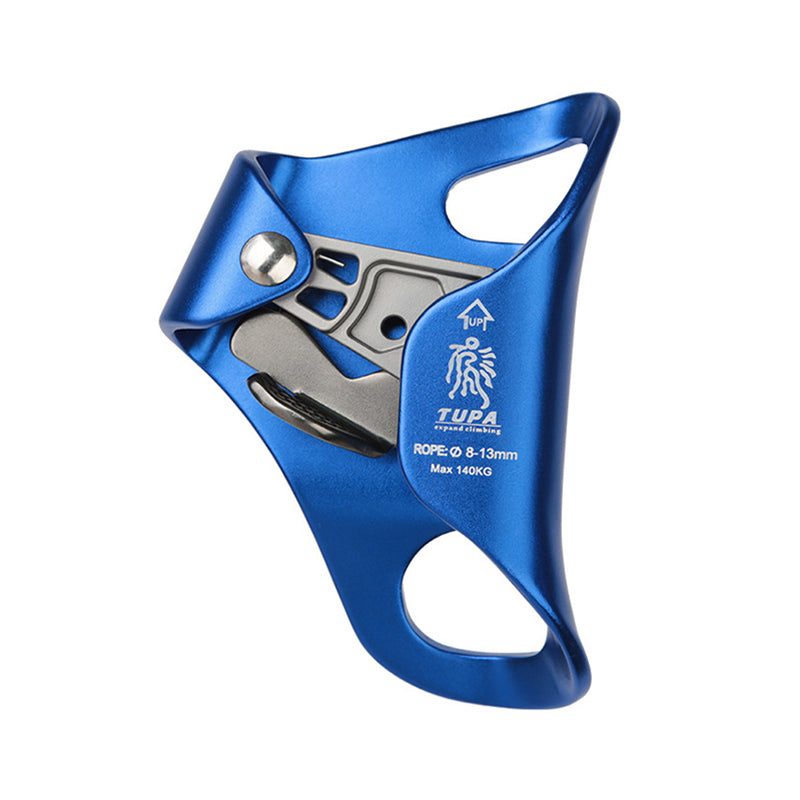 Peakseek Blue Outdoor Rock Climbing Chest Ascender 140KG Aluminum Alloy Lift Ascender for 8-13mm Ropes