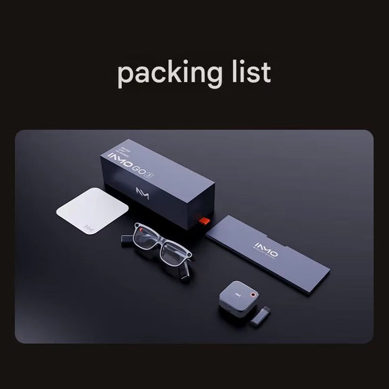 INMO GO3 Lightweight Smart AR Glasses WiFi2.4G Bluetooth5.4 Wireless Audio Simultaneous Translation AI Glasses