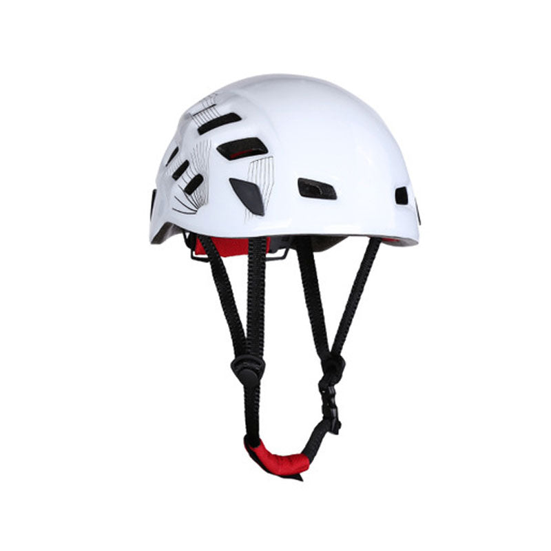 Peakseek White Multifunctional Outdoor Rock Climbing Helmet 57-62CM Adjustable Lightweight Safety Helmet