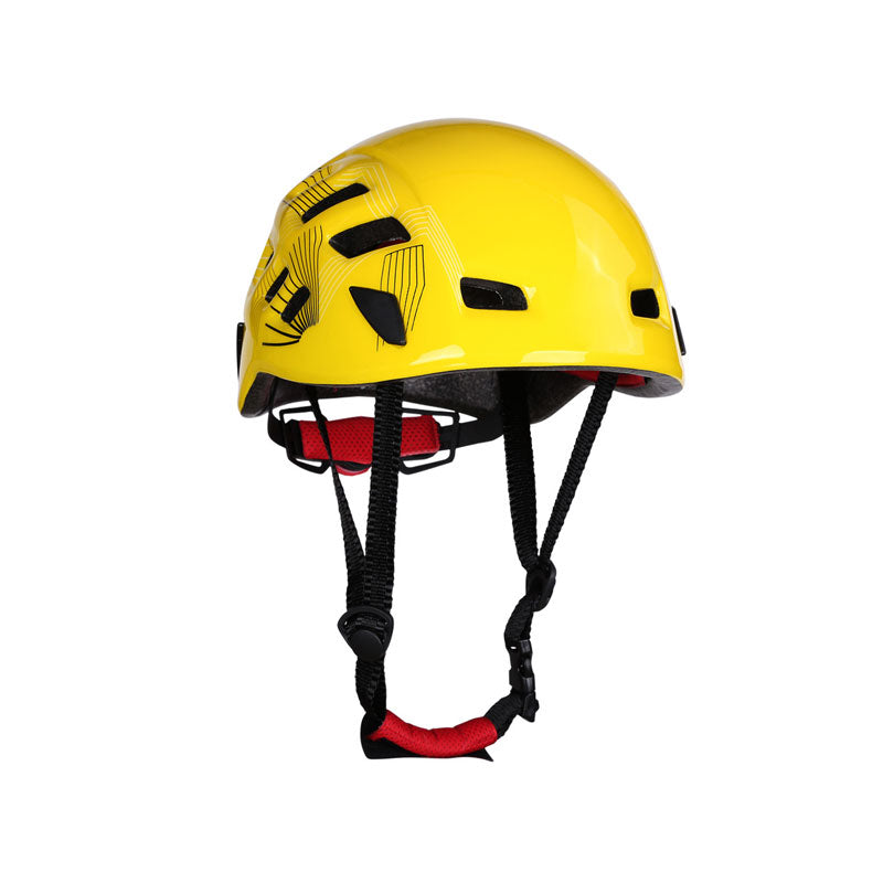 Peakseek Yellow Multifunctional Outdoor Rock Climbing Helmet 57-62CM Adjustable Lightweight Safety Helmet
