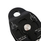 Peakseek Black Professional Lift Pulley 25KN Lift Ascender for Outdoor Rock Climbing/Heavy Transport
