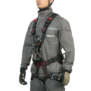 Peakseek Large Full-body Safety Belt Outdoor Rock Climbing Harness Five-point Anti-fall Protection Equipment