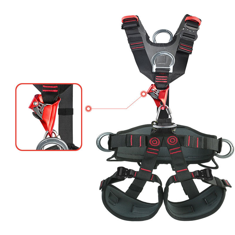 Peakseek Small Integrated Suite Full-body Safety Belt Outdoor Rock Climbing Harness Five-point Anti-fall Protection Equipment