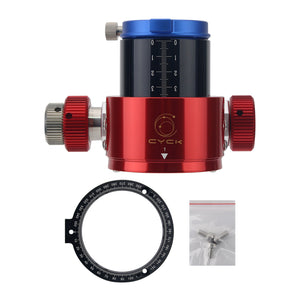 New CYCK 16-Bearing 55.5mm Travel Telescope Focuser with Convex Adapter for Sky-Watcher 150 DOB Newtonian Reflectors