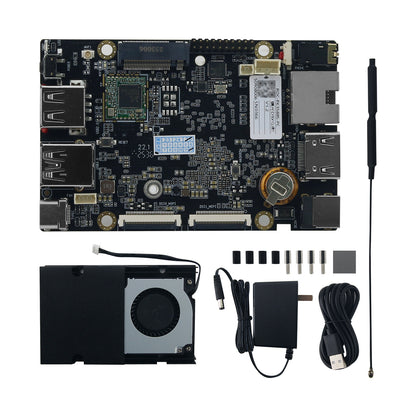 ROC-RK3588S-PC 8-Core 8K Opensource AI Mainboard Artificial Intelligent Development Board RJ45 Gigabit Ethernet (8G+64G)