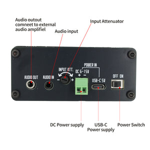 Digital Noise Reducer Low Pass Filter Audio Signal Processor with 0.96-inch TFT Screen for Shortwave Radios
