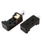 TeSeek Black Mini Wide and Narrow Dual Use Guidescope Dovetail Slot Astronomical Telescope Quick Mount Guide Rail Slider