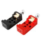 TeSeek Red Mini Wide and Narrow Dual Use Guidescope Dovetail Slot Astronomical Telescope Quick Mount Guide Rail Slider