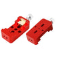 TeSeek Red Mini Wide and Narrow Dual Use Guidescope Dovetail Slot Astronomical Telescope Quick Mount Guide Rail Slider