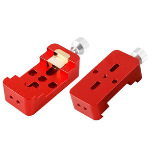 TeSeek Red Mini Wide and Narrow Dual Use Guidescope Dovetail Slot Astronomical Telescope Quick Mount Guide Rail Slider