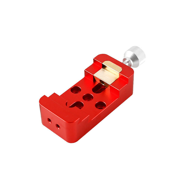 TeSeek Red Mini Wide and Narrow Dual Use Guidescope Dovetail Slot Astronomical Telescope Quick Mount Guide Rail Slider