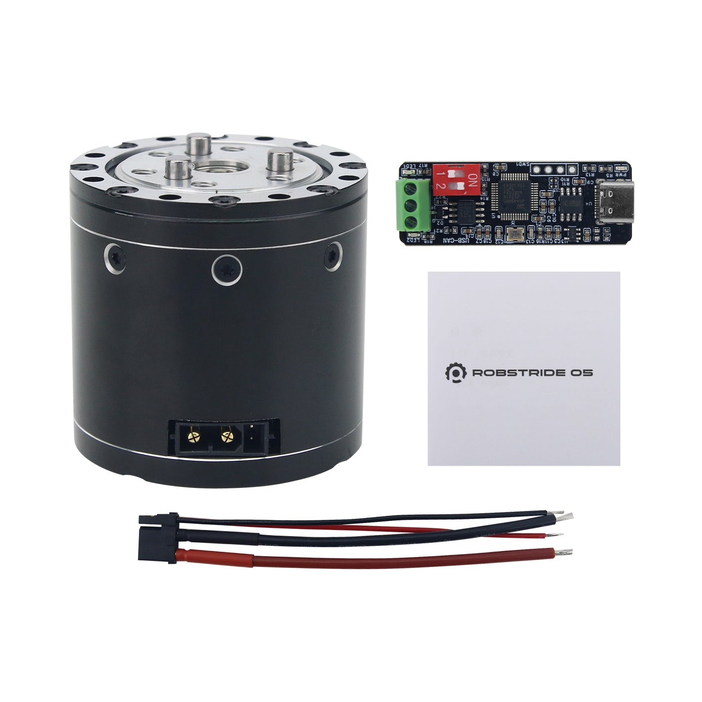 ROBSTRIDE05 5.5N·m Integrated High Performance QDD Actuator Module Robot Arm Joint Motor with CAN to USB Debugging Module