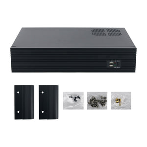 DX-2300L (Aluminum Striped Panel) 2U 300mm IPC Chassis Server Chassis for MATX Motherboards/Hard Drives Installation