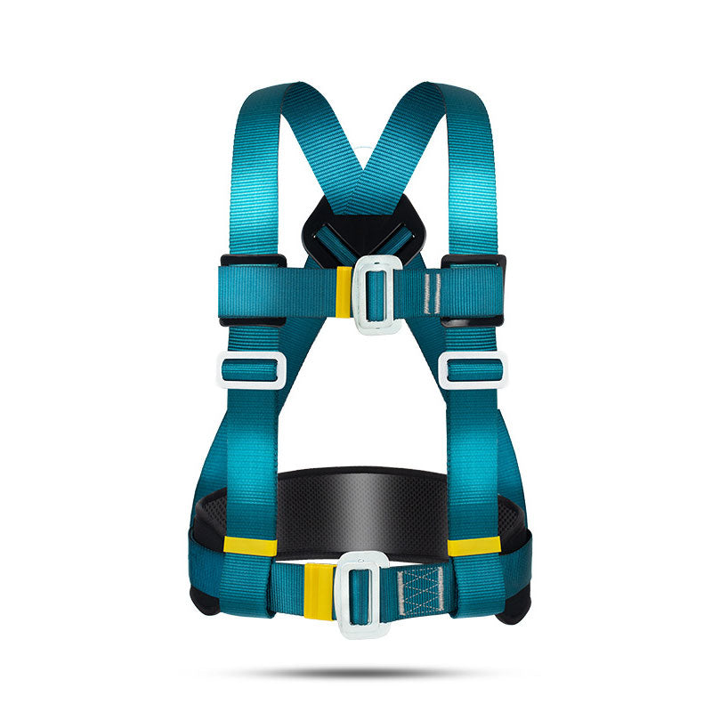 Outdoor Rock Climbing Anti-fall Protection Harness 22KN Snap Fastener Half-body Three-point Safety Belt