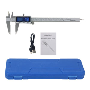 MiYee MY-702-200 0-200mm Rechargeable Digital Vernier Caliper with Back Light Function USB-C Charging Measuring Tools