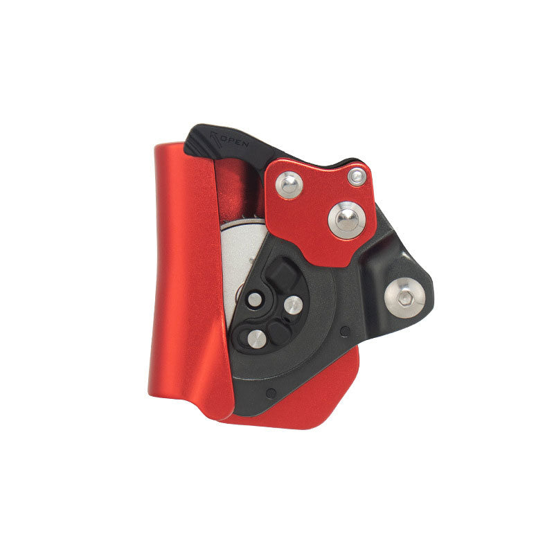 Dual Mode Adjustable Fall Arrester 150KG Rock Climbing Anti-fall Device Aluminum Alloy Descender Belay Device