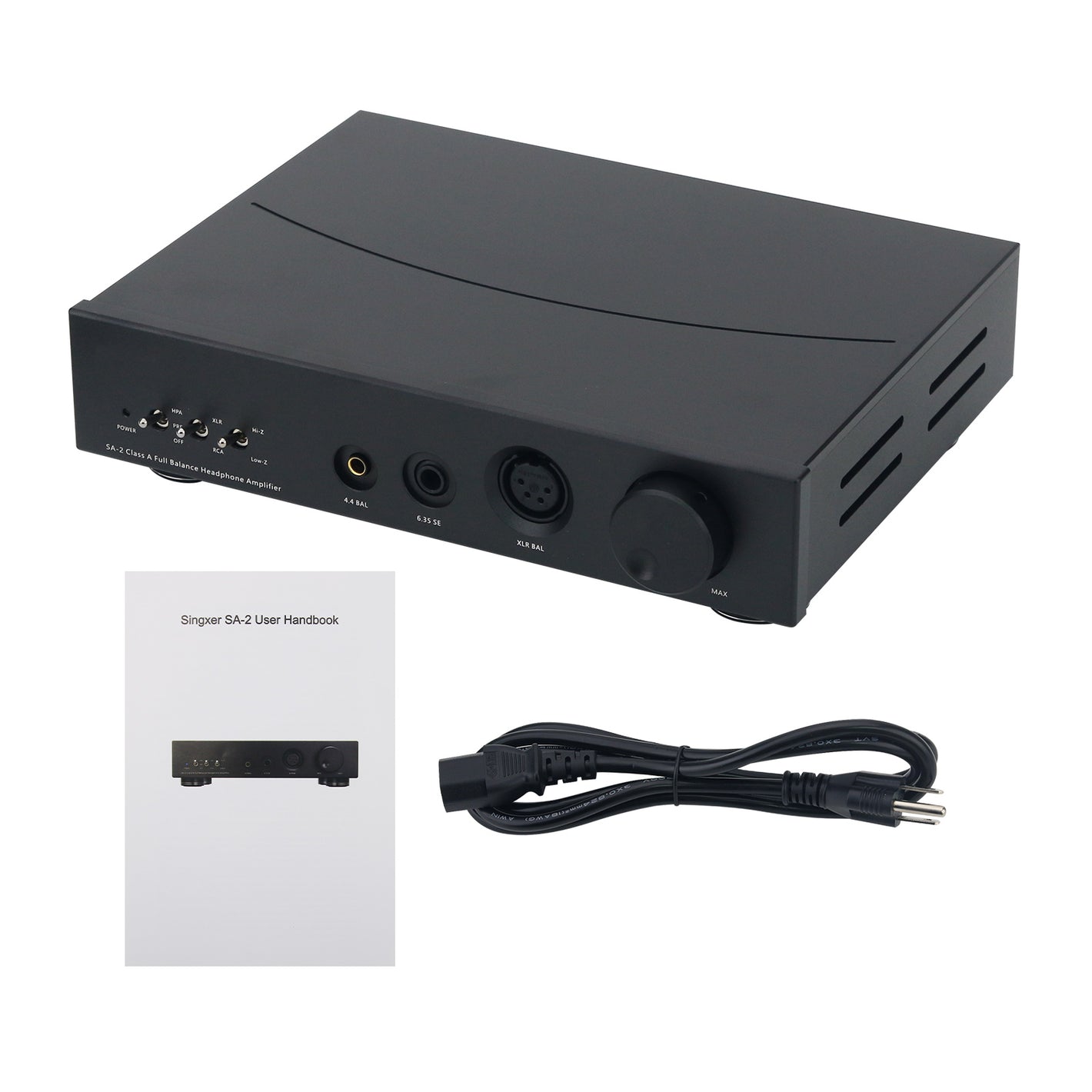 Singxer SA-2 Fully Balanced Class-A Headphone Amplifier Preamplifier with XLR Balanced, 6.35mm and 4.4mm Output