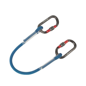 60CM Lanyard with Double Aluminum Alloy Carabiner for Rock Climbing Fall Arrester Anti-fall Protection Device