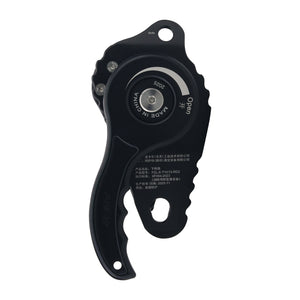 Black ASAT RD2 Unidirectional Brake Pulley Type Descender Lift Retarder 30-150KN Industrial Rope Climbing Accessory