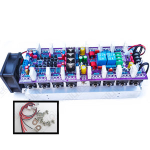 DC-1200S-7 DC±50V~±100V 400W+400W Power Amplifier Board Dual Channel 8 Pairs of 2SC5200/2SA1943 Power Tubes
