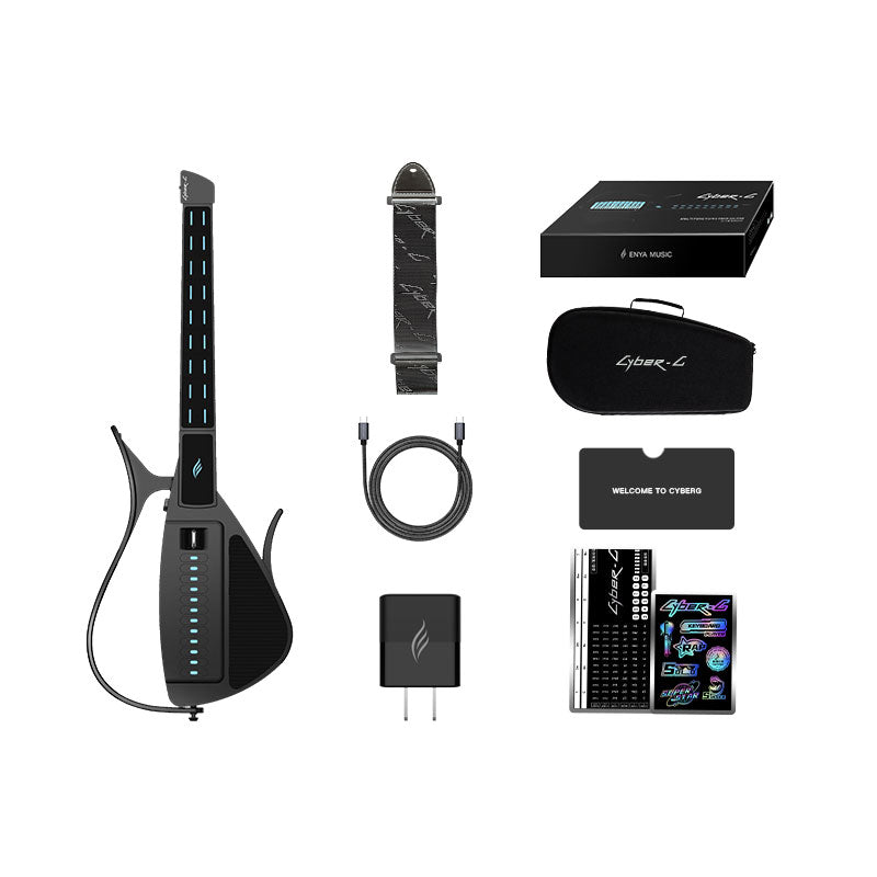 Black Cyber-G Stringless Guitar Pick Version 4-Type SOLO Timbre Intelligent Singing and Playing
