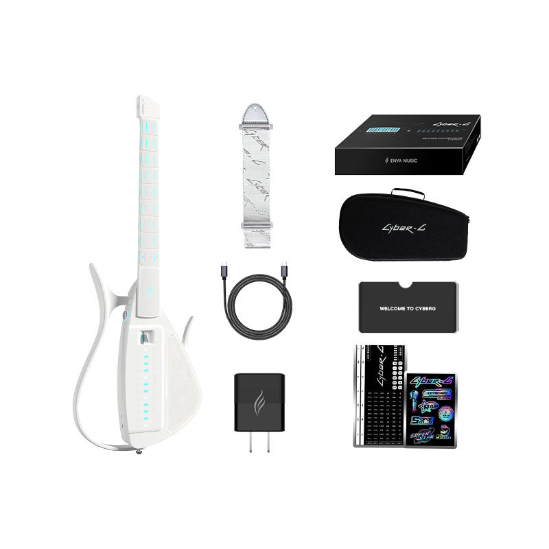 White Cyber-G Stringless Guitar Pick Version 4-Type SOLO Timbre Intelligent Singing and Playing