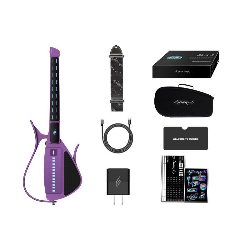 Purple Cyber-G Stringless Guitar Pick Version 4-Type SOLO Timbre Intelligent Singing and Playing