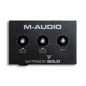 M-AUDIO M-Track SOLO Professional Audio Interface 2-Channel USB Recording Interface Compatible with MAC/PC