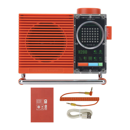 Silvery Syitren N200 Bluetooth Speaker Portable Mini Speaker with Battery and Metal Stand – Adjustable Angles
