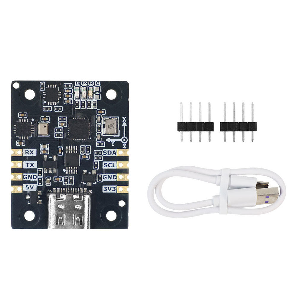 10-Axis IMU Module High Precision IMU Attitude Sensor Built-in MCU Processor Support AHRS Attitude Calculation for ROS Robot