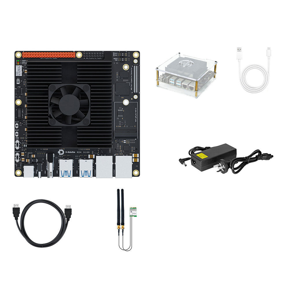 RDK S100 Basic Kit 80 TOPS Edge Computing Power AI Robot Development Board Intelligent ROS Motherboard