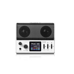White FB-100 Portable Bluetooth Electric Guitar Comprehensive Effects Processor Built-in 20 Sets of IR Cabinet Simulations